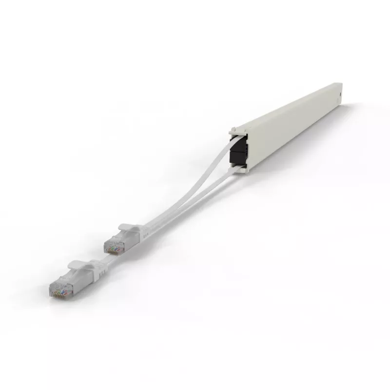PATCHBOX patchbox.one CONE46UTPWH ištraukiama kasetė tinklo jungiamiesiems laidams, 46RU, Cat6a, UTP, balta