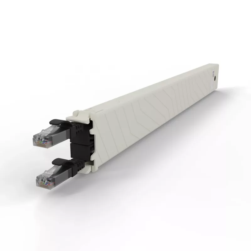 Tinklo kabelis PATCHBOX CONEX8UTPBK RJ-45 Cat6a 0,8 m Juodas