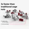 Varžtų ir veržlių rinkinys PATCHBOX dvmntnt50RD M6 aliuminis plienas 50 vnt.