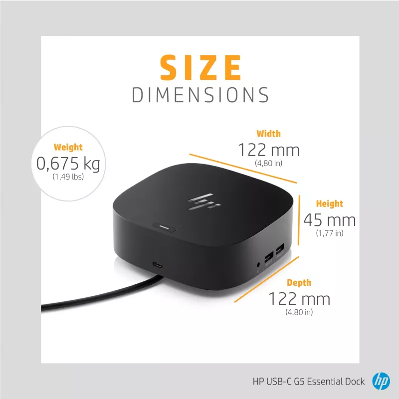 Dokavimo stotelė HP USB-C G5 Essential Dock