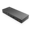Lenovo 40AF0135UK dokavimo stotelė / prievadų kartotuvas, laidinis USB 3.2 Gen 1 (3.1 Gen 1) Type-C, juoda