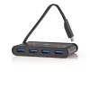 USB centras Nedis TCARF200BK USB 3.2 Gen 1 Type-C juodas