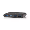 USB centras Nedis TCARF200BK USB 3.2 Gen 1 Type-C juodas