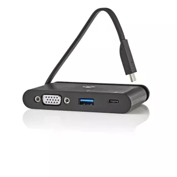 Nedis TCARF220BK USB 3.2 Gen 1 Type-C stotelė nešiojamam kompiuteriui, juoda