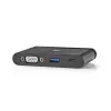 Nedis TCARF220BK USB-C adapteris USB 3.1, USB Type-A / USB Type-C / 1x VGA, juodas
