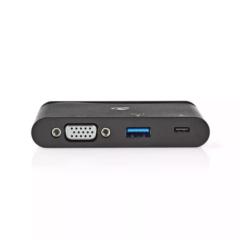 Nedis TCARF220BK USB-C adapteris USB 3.1, USB Type-A / USB Type-C / 1x VGA, juodas