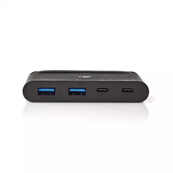 Nedis TCARF250BK USB 3.2 Gen 1 Type-C centrinis įrenginys (hub) juodas