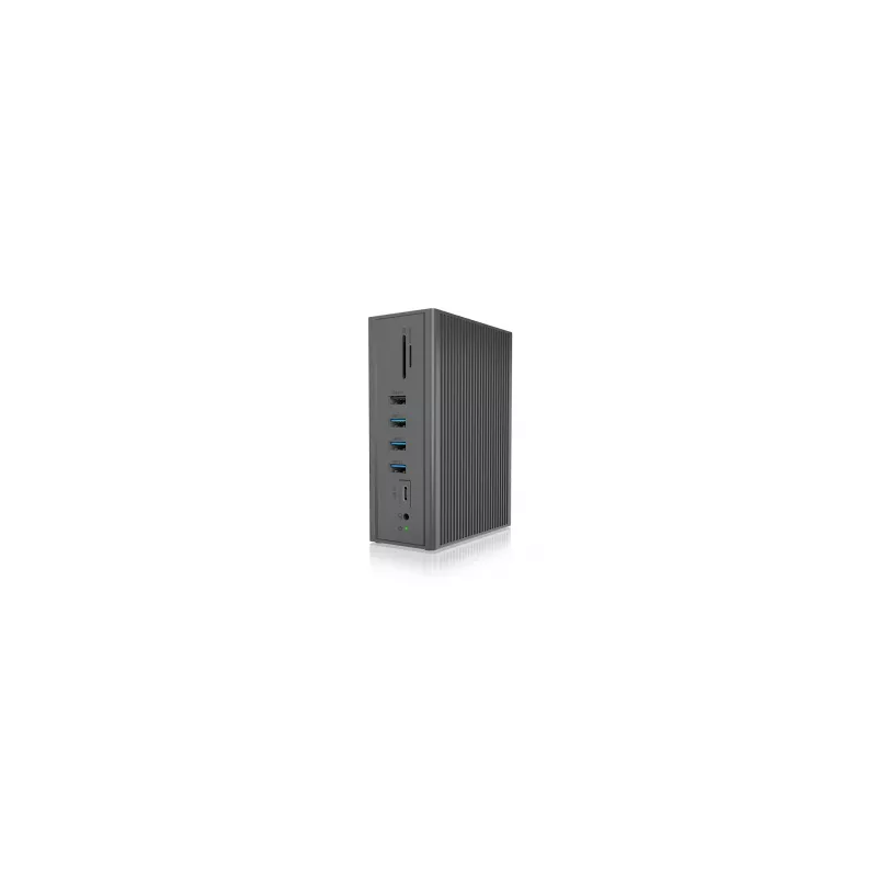 ICY BOX IB-DK2262AC laidinė USB 3.2 Gen 1 (3.1 Gen 1) Type-C dokų stotelė, antracitinė