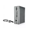 ICY BOX IB-DK2262AC laidinė USB 3.2 Gen 1 (3.1 Gen 1) Type-C dokų stotelė, antracitinė