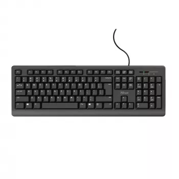 Trust TK-150 klaviatūra Office USB QWERTZ juoda