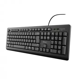 Trust TK-150 klaviatūra Office USB QWERTZ juoda