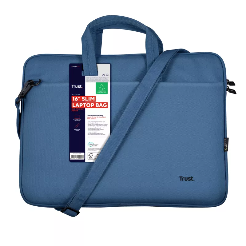 Trust Bologna 40,6 cm (16 inch) portfelis mėlynas