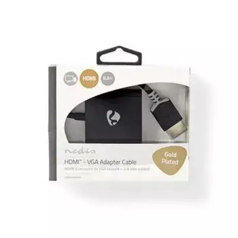 Vaizdo kabelio adapteris Nedis CCBW34900AT02 0,2 m VGA HDMI