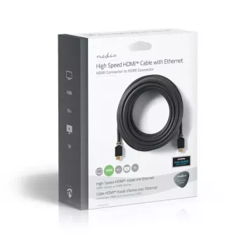 HDMI kabelis Nedis CVBW34000AT100 10 m, A tipo kištukas – kištukas, auksuoti kontaktai