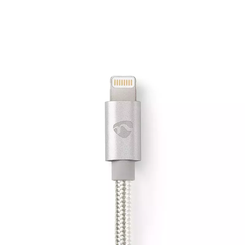Mobiliojo telefono kabelis Nedis CCTB39300AL30 aliuminis 3 m USB A Lightning