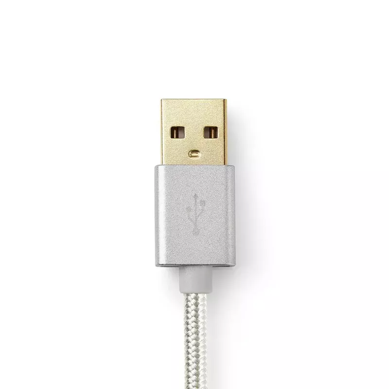 Mobiliojo telefono kabelis Nedis CCTB39300AL30 aliuminis 3 m USB A Lightning