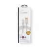 Mobiliojo telefono kabelis Nedis CCTB39300AL30 aliuminis 3 m USB A Lightning