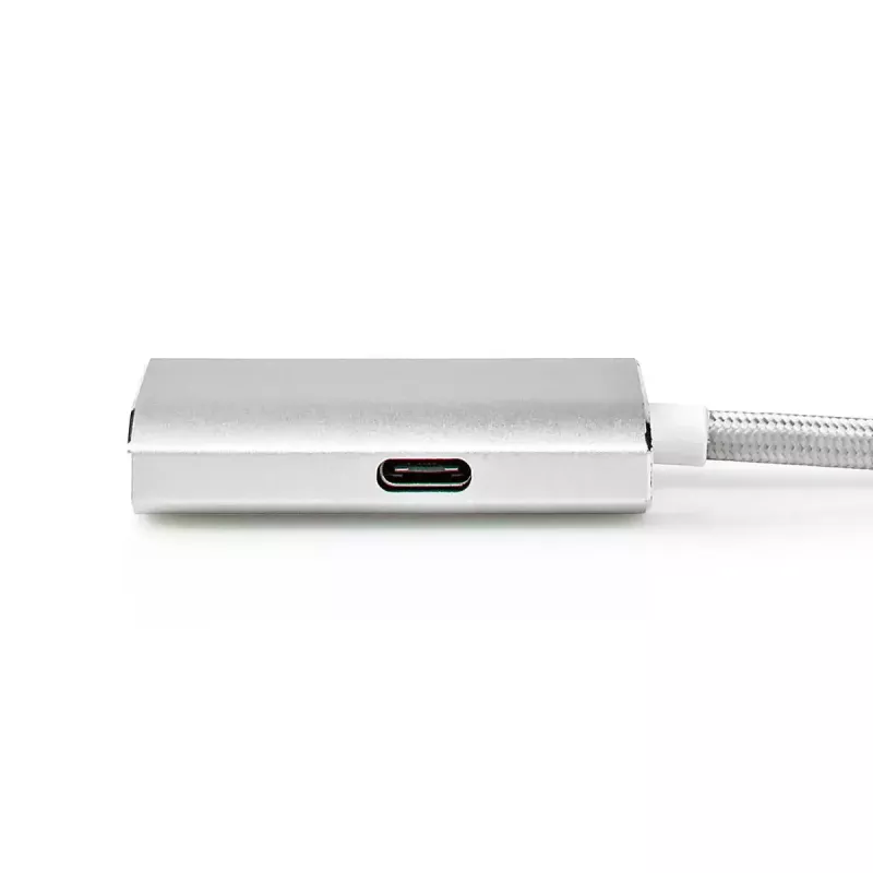 Nedis CCTB64680AL20 vaizdo kabelio adapteris 2 m HDMI A tipo USB Type-C sidabrinis