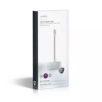 Laptop stotelė Nedis CCTB64765AL02 sidabrinė 5 Gbit/s