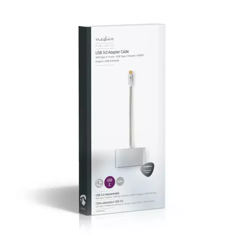 Laptop stotelė Nedis CCTB64765AL02 sidabrinė 5 Gbit/s