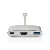 Laptop stotelė Nedis CCTB64765AL02 sidabrinė 5 Gbit/s