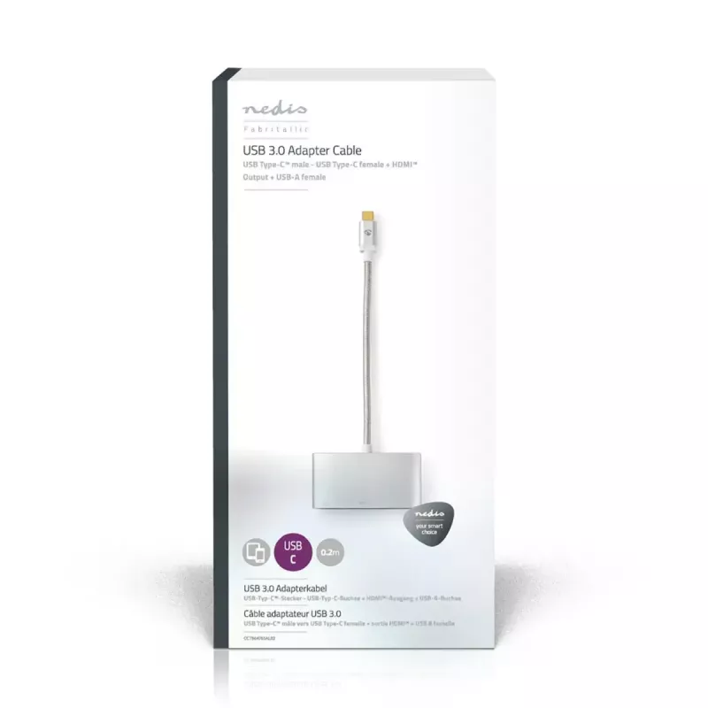 Laptop stotelė Nedis CCTB64765AL02 sidabrinė 5 Gbit/s