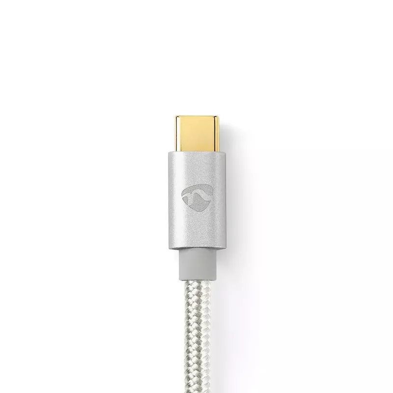 Audio kabelis Nedis CCTB65940AL10 1 m USB C – 3,5 mm aliuminis