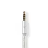 Audio kabelis Nedis CCTB65940AL10 1 m USB C – 3,5 mm aliuminis