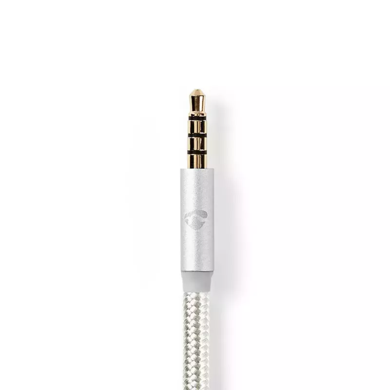 Audio kabelis Nedis CCTB65940AL10 1 m USB C – 3,5 mm aliuminis