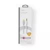 Audio kabelis Nedis CCTB65940AL10 1 m USB C – 3,5 mm aliuminis