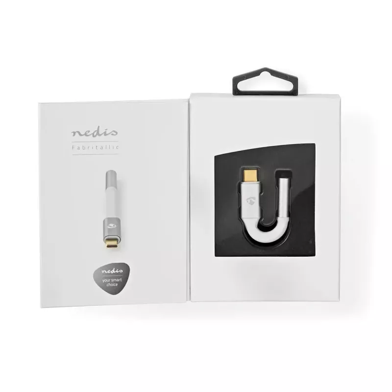 Garso adapteris Nedis CCTB65950AL008 3,5 mm lizdas – USB kištukas 0,08 m aliuminis