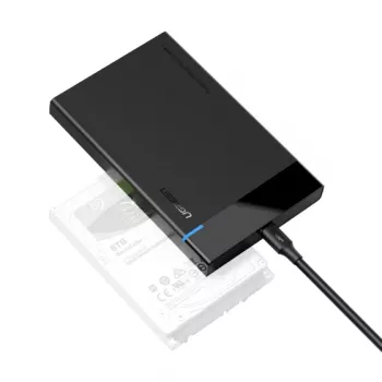 UGREEN 50743 išorinis HDD dėklas 2,5 colio SATA USB-C juodas