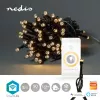 Nedis WIFILX01W50 SmartLife Wi-Fi kalėdinė lempučių girlianda 5 m, balta