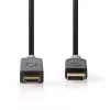 Vaizdo kabelio adapteris Nedis CCBW37100AT10 1 m DisplayPort → HDMI juodas