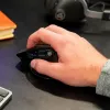 JLab Audio Epic Office dešinės rankos belaidė pelė – Bluetooth + USB Type-A, optinė 2400 DPI, 9 mygtukai, ratukas, juoda