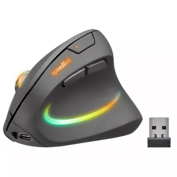 Pelė SPEEDLINK SL-630026-BK RF belaidė optinė vertikali