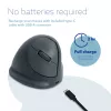 R-Go Tools vertikali pelė R-Go HE Basic, ergonomiška, vidutinė (rankos dydis ≥ 185 mm), dešinei rankai, Bluetooth, pilka