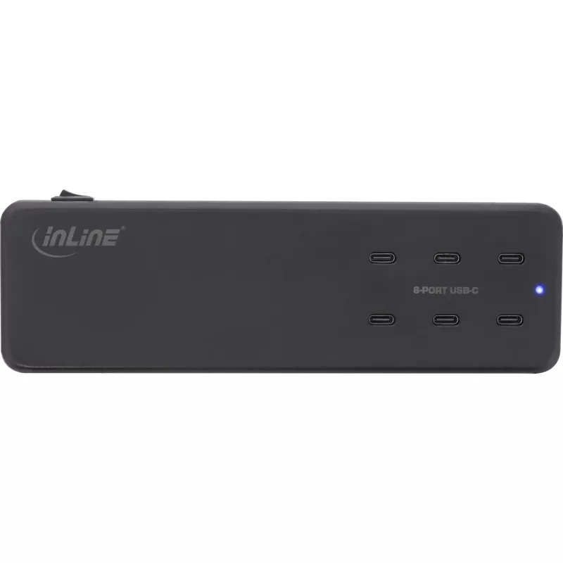 InLine 31516I kelių prievadų maitinimo blokas, 6x USB-C, PD 3.0, GaN, juodas