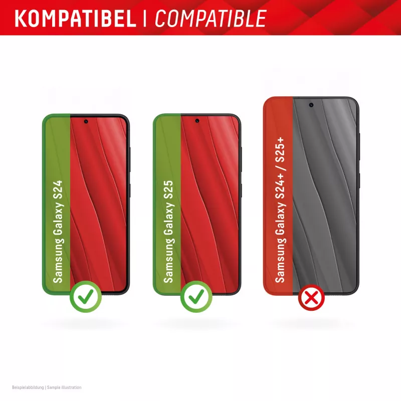 Displex Smart Glass (9H) Samsung Galaxy S24/S25, montavimo lipdukas, nedūžtantis