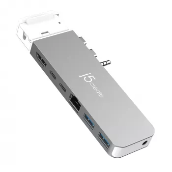 USB HUB j5create JCD395 4K60 Elite Pro Wired USB4 su MagSafe rinkiniu
