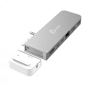 USB HUB j5create JCD395 4K60 Elite Pro Wired USB4 su MagSafe rinkiniu