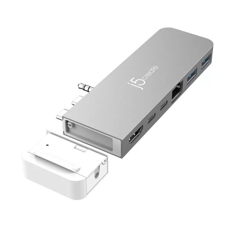 USB HUB j5create JCD395 4K60 Elite Pro Wired USB4 su MagSafe rinkiniu