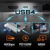 USB HUB j5create JCD395 4K60 Elite Pro Wired USB4 su MagSafe rinkiniu