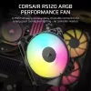 Ventiliatorius Corsair RS120 ARGB 120 mm juodas