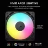 Ventiliatorius Corsair RS120 ARGB 120 mm juodas