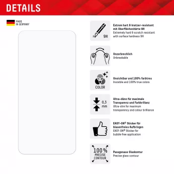 Displex Smart Glass (9H) ekrano apsauginis stiklas, skirtas Samsung Galaxy A35/A55 5G, su montavimo lipdukais, nedūžtantis