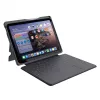 ASTAR DEQSTER Smart Rugged Touch Plus klaviatūra, skirta iPad 10,9 colio — QWERTZ vokiškas išdėstymas, mechaniniai jungikliai, Smart Connector dokas, pilka