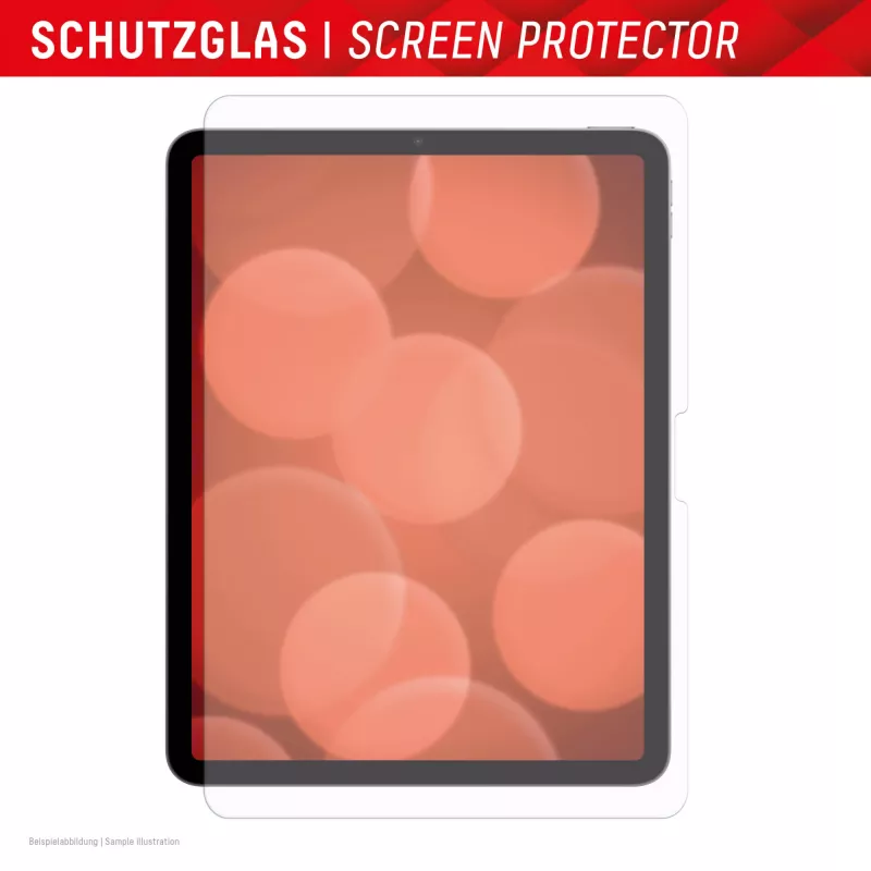 Displex Tablet Glass (9H), Apple iPad Air 13 colių (2024/2025), su EASY-ON® Eco montavimo rėmeliu, nedūžtantis, itin plonas, nematomas