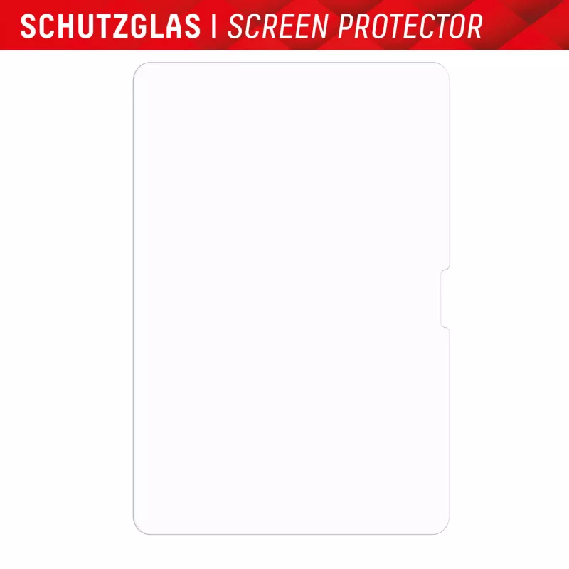 Displex Tablet Glass (9H), Apple iPad Air 13 colių (2024/2025), su EASY-ON® Eco montavimo rėmeliu, nedūžtantis, itin plonas, nematomas