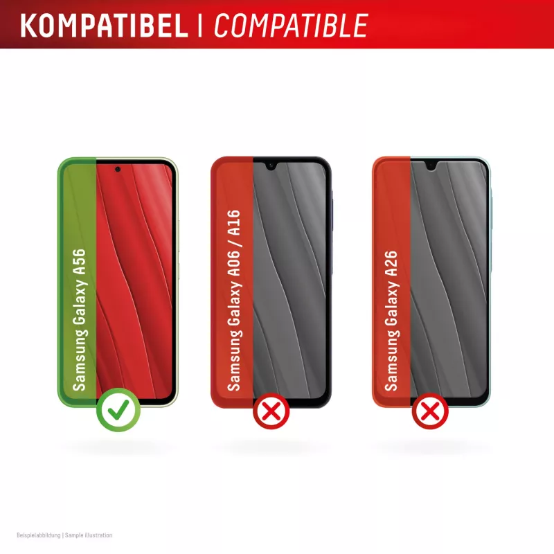 Displex Premium Screen Protector (Full Cover, 10H), skirtas Samsung Galaxy A56, su Eco montavimo rėmeliu